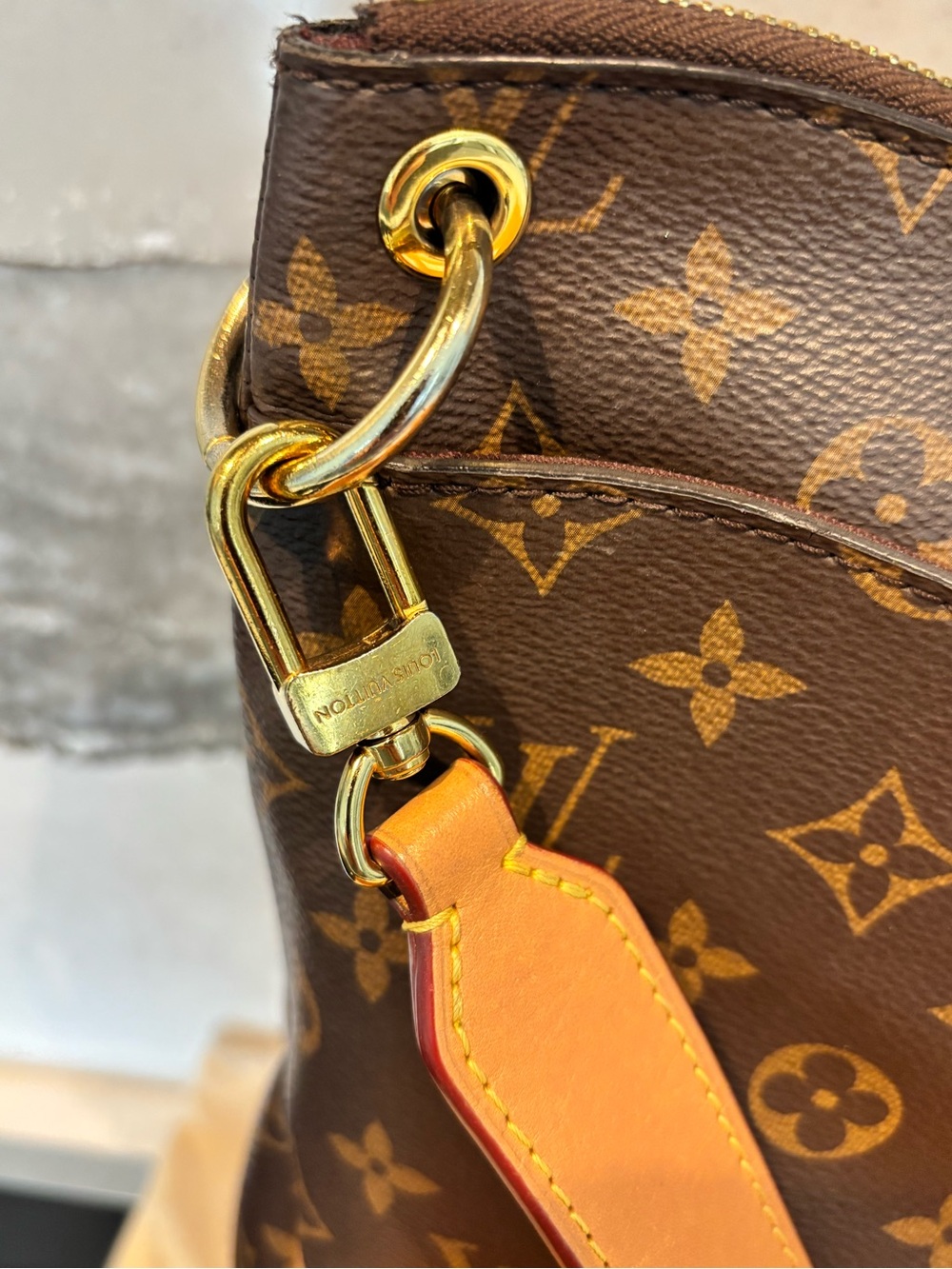LOUIS VUITTON Monogram Odeon MM in Natural. - Picture 4 of 13
